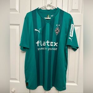 Puma Teal Soccer Jersey with Emblem